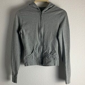 ellemenno Gray Kids Zip-Up Hoodie